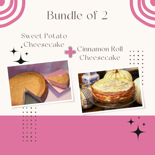 Sweet Potato + Cinnamon Roll Cheesecake