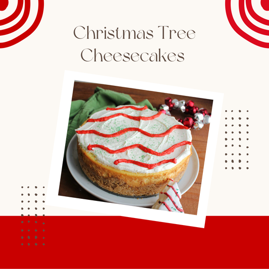 Christmas Tree Cheesecakes